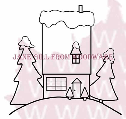 The House On The Hill - Woodware Clear Magic Stamps