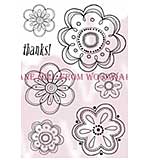 SO: Floral Vine Heads - Woodware Clear Magic Stamps