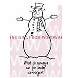 Funny Snowman - Woodware Clear Magic Stamps