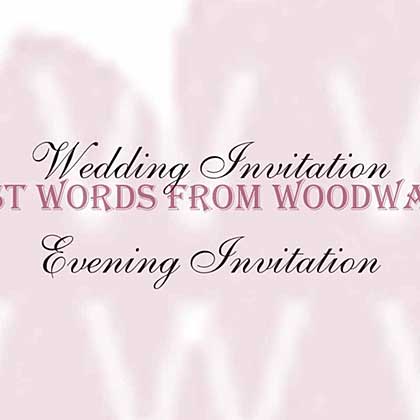 Wedding And Evening Invitations - Woodware Clear Magic Stamps