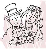 Woodware Clear Stamps - The Bride And Groom