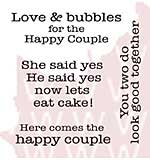 Woodware Clear Stamps - Love And Bubbles