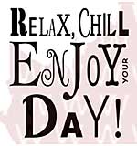 Woodware Clear Stamps - Relax