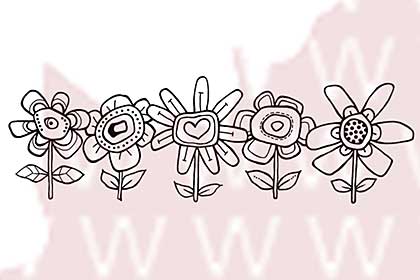 SO: Woodware Clear Stamps - Fab Flowers