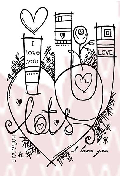 SO: Woodware Clear Stamps - Graffiti Love