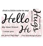 Woodware Clear Stamps - Hello