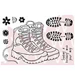 SO: Woodware Clear Stamps - Walking Boots