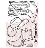Woodware Clear Stamps - Cowboy Boots