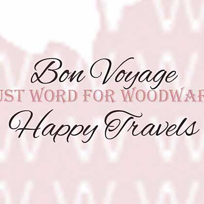 SO: Woodware Clear Stamps - Bon Voyage