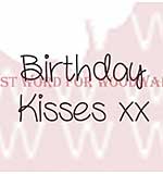 SO: Woodware Clear Stamps - Birthday Kisses