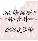 SO: Woodware Clear Stamps - Civil Partnership Mrs and Mrs