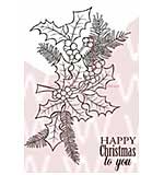 SO: WA16 Woodware Clear Stamps - Yew and Holly