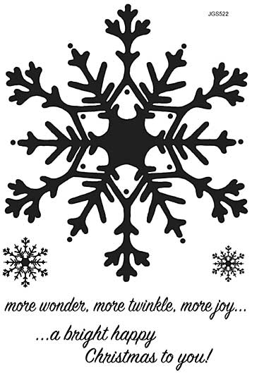SO: Woodware Clear Singles - Huge Snowflake
