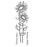 SO: Woodware Clear Singles - Tatty Daisies
