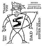 Woodware Clear Singles - Super Hero