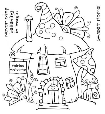 SO: Woodware Clear Stamps - Fairy House