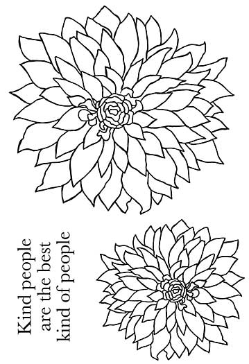 Woodware Clear Stamps - Bold Blooms - Delilah