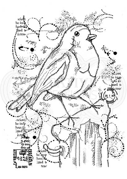 SO: Woodware Clear Magic Stamps - Frosty Robin [WW1806]