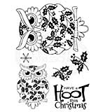 Woodware Clear Magic Stamps - Christmas Owl [WW1806]