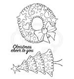 Woodware Clear Magic Stamps - Dotty Wreath [WW1806]