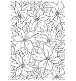 Woodware Clear Magic Stamps - Poinsettia Lace [WW1806]