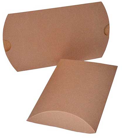 SO: Woodware Pillow Box Blanks KRAFT - Recylced (12 pack)