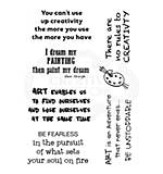 SO: Woodware Clear Singles Creative Quotes Stamp [WW2001]