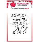 SO: Woodware Clear Singles Mini Music Background Stamp (3.8 x 2.6)