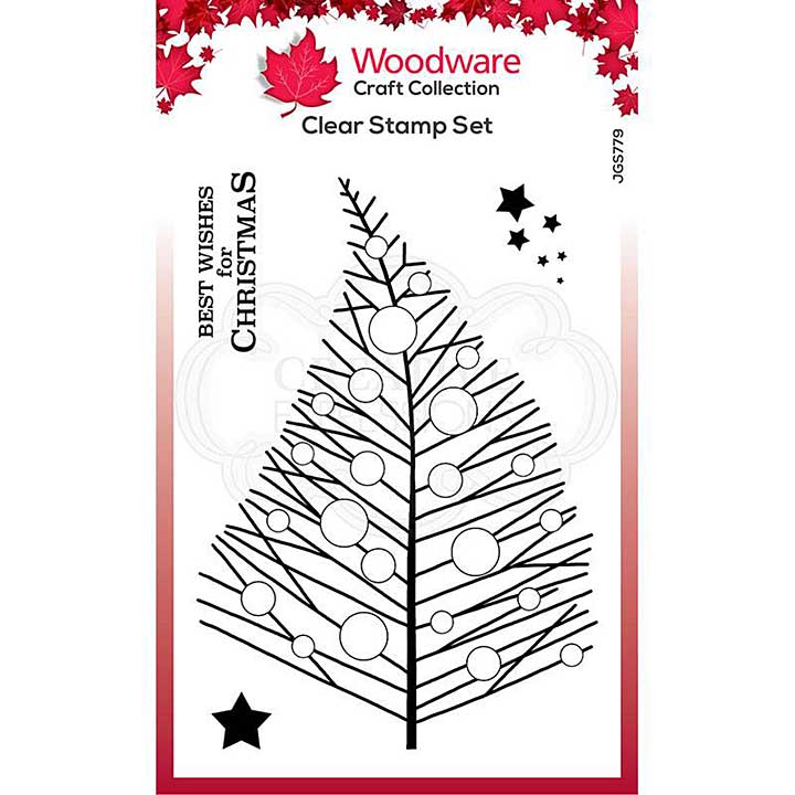 SO: Woodware Clear Singles Bubble Twiggy Tree Stamp (4 x 6)