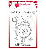 SO: Woodware Clear Singles Festive Fuzzies . Robin 4 in x 6 in Stamp