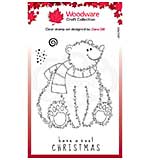 SO: Woodware Clear Singles Festive Fuzzies . Polar Bear 4 in x 6 in Stamp