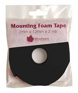 SO: Woodware Black Mounting Foam Tape 2mm
