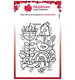 Woodware Clear Singles Dream Garden 4 in x 6 in Stamp