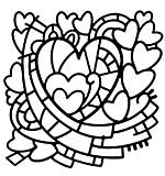 Woodware Heart Window 5.5 in x 5.5 in Stencil
