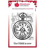 SO: Woodware Clear Singles Pocket Watch3.8 in x 2.6 in Stamp