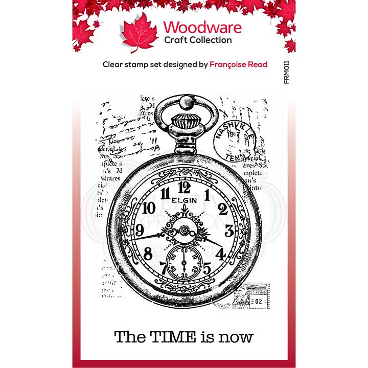 SO: Woodware Clear Singles Pocket Watch3.8 in x 2.6 in Stamp