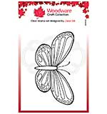 Woodware Clear Singles Mini Wings - Common Blue Stamp (2.6x1.7)