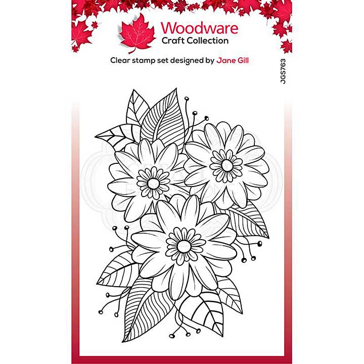 SO: Woodware Clear Singles Passion Flower Stamp (4x6)