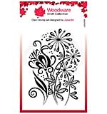 Woodware Clear Singles Curly Petals Stamp (4x6)