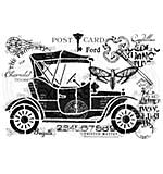 SO: Woodware Clear Singles Vintage Car Stamp (4x6)