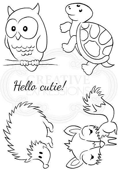 SO: Woodware Clear Singles Cheeky Critters Stamp (4x6)