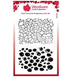 Woodware Clear Singles Crackles & Dots Stamp (4x6)