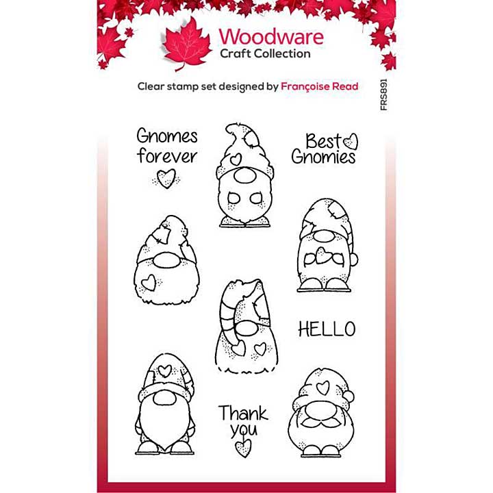 SO: Woodware Clear Singles Mini Gnomes Stamp Set (4x6)
