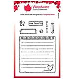 Woodware Clear Singles Love Notes Stamp Set (4x6)