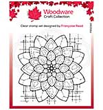Woodware Clear Singles Blossom  4 in x 4 in Stamp