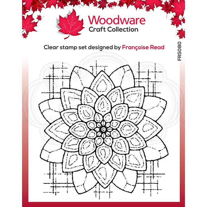 SO: Woodware Clear Singles Blossom  4 in x 4 in Stamp