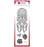 SO: Woodware Clear Singles Jelly Fish Stamp Set (8 in x 2.6 in)