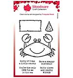 SO: Woodware Clear Singles Mr Crab Stamp Set (4 in x 6 in)