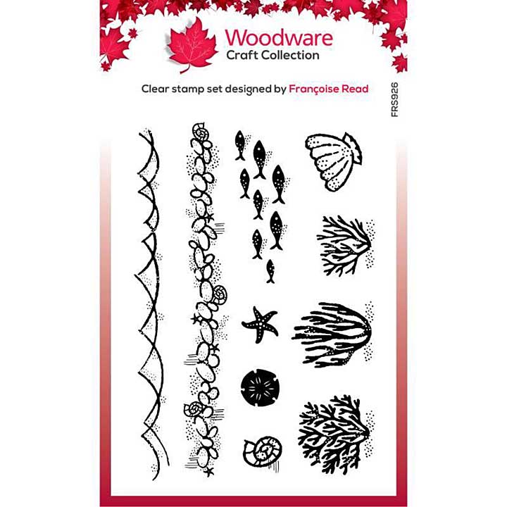 SO: Woodware Clear Singles Sea Elements Stamp Set (4 in x 6 in)