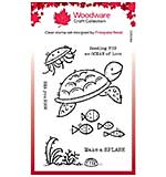 SO: Woodware Clear Singles Sea Turtle Stamp Set (4 in x 6 in)